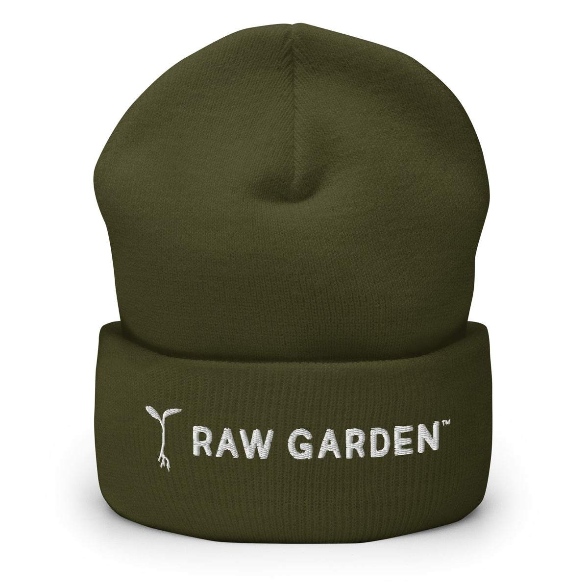 Raw Garden Embroidered Beanie