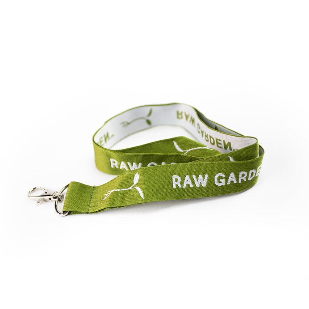 Green Raw Garden lanyard 