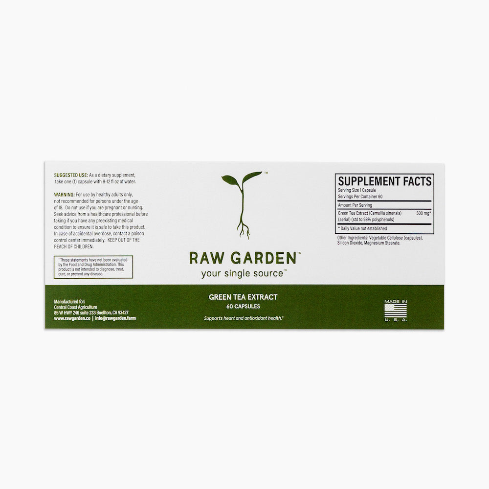 Tea Capsules - Raw Garden Green Tea